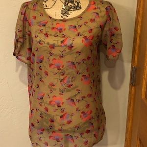 Old Navy Sheer Floral Boho Top